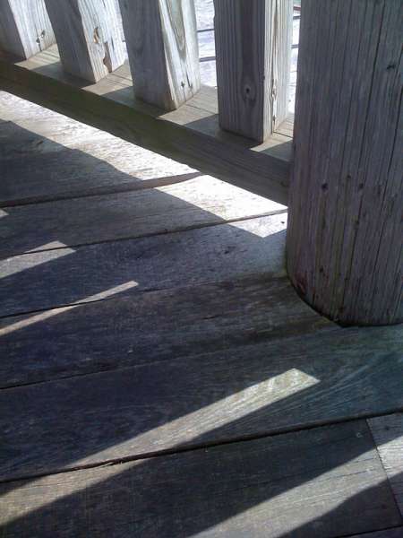 Sunlight through the rail