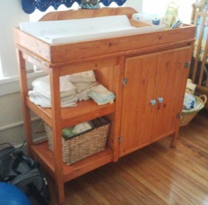 Changing Table built for Noah\'s room