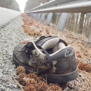 Shoe #275 found while driving the day before President Obama\'s inauguration just past Washington D.C. on I-95 south in Virginia.