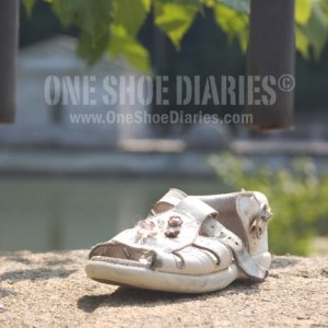 Shoe #185 is dedicated to Baby Francis, may she always be watched over and perhaps someday, somehow, be reunited with her Mommy and Daddy who love and miss her so much