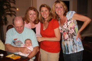 Pops, Nora, Aimee, Sharon and Rachie at the condo