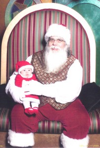 The littlest Santa's helper ever!