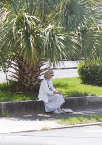 The violent lady from Old East Hill sitting along side some lost soles