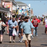 IMG_9901 A light crowd on the Ocean City Boardwalk.