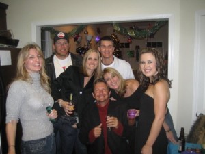 New Year's 2009 with the crew. Bob is the one in the center.