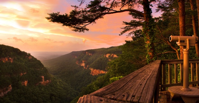 A few of Cloudland Canyon during sunset