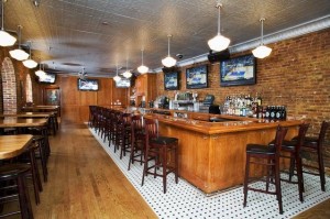 I just love the bar with exposed brick. (Not my photo)