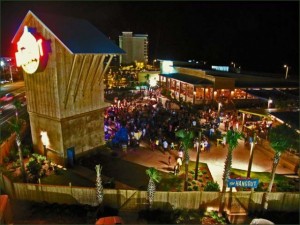 The Hangout at night, where dancing on the tables is a ritual.